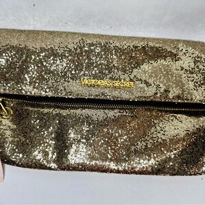 Victoria's Secret Gold Glam Clutch